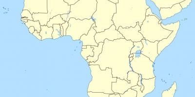 Քարտեզ Լեսոտո քարտեզի վրա Աֆրիկայի